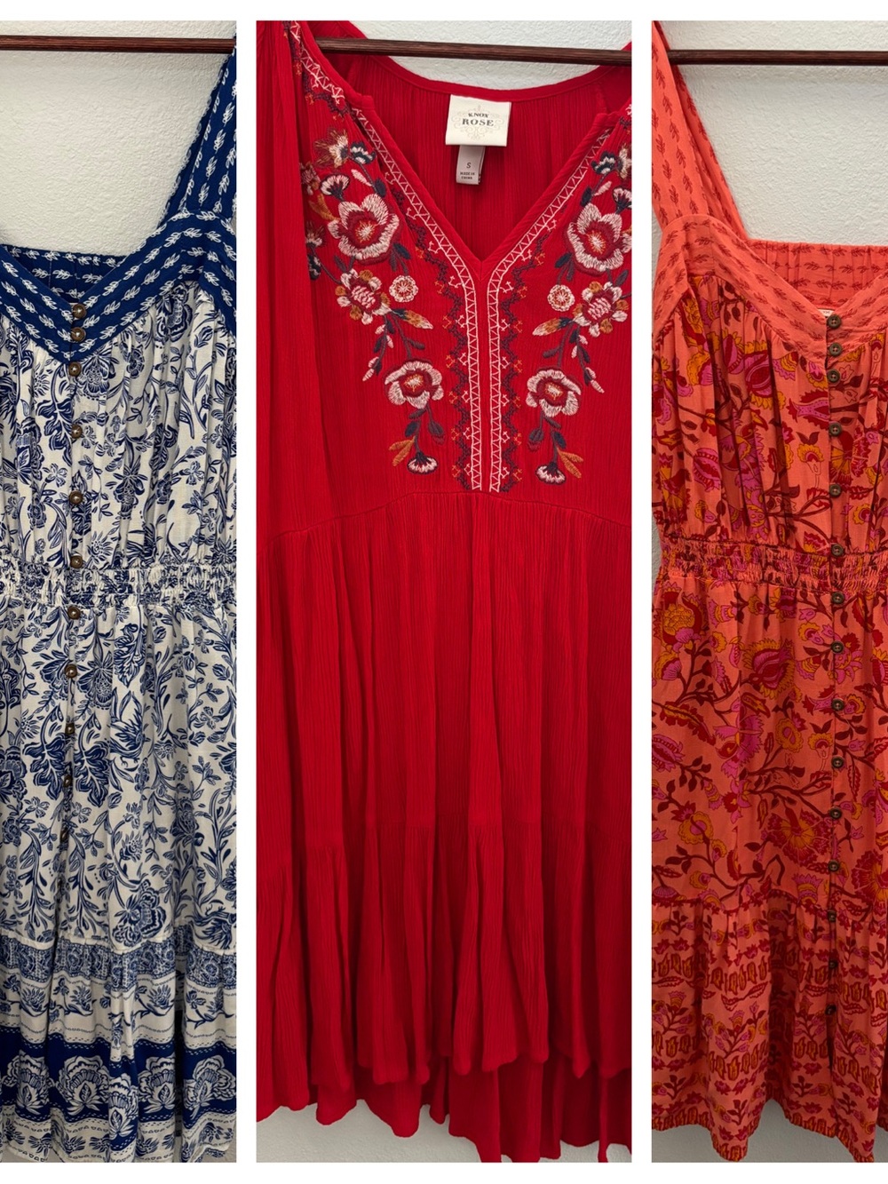 Set of 3 like new Knox Rose dresses - size small - Picture 1 of 10